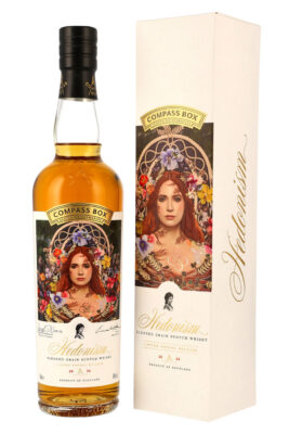 eine Flasche Compass Box Hedonism 2026 nebst Geschenkverpackung