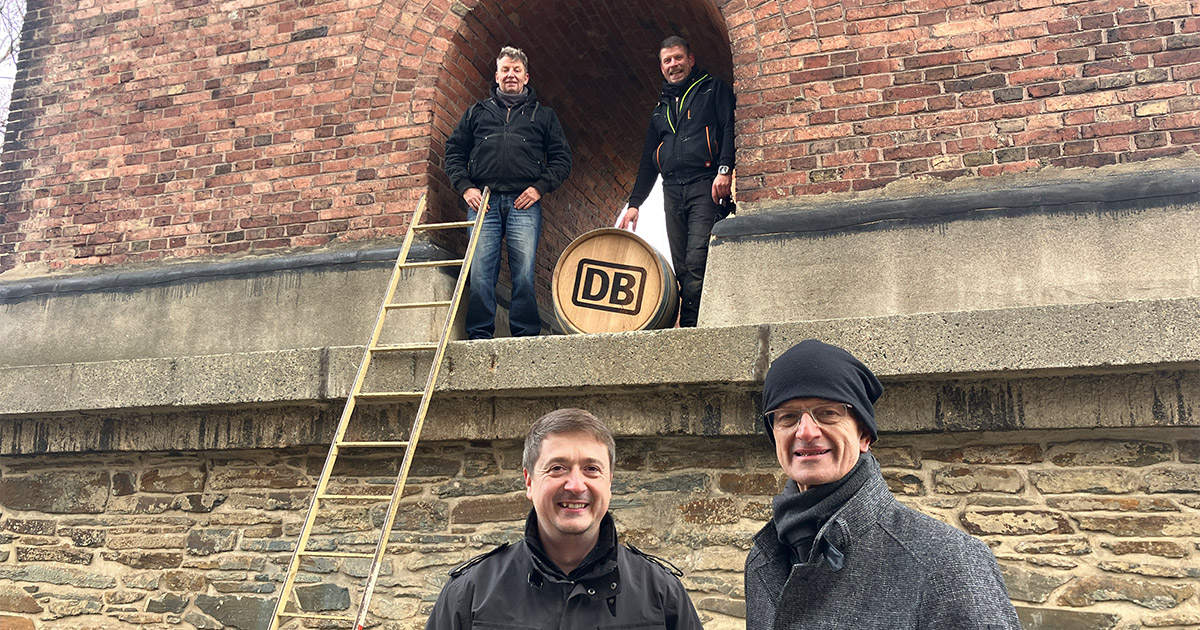 Netzschkau: Dresdner Whisky Manufaktur lagert Fässer in Göltzschtalbrücke