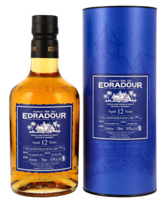 Edradour 12 Jahre Martinique Rum Cask eine Flasche Edradour 12 Jahre Martinique Rum Cask nebst Geschenkhülle
