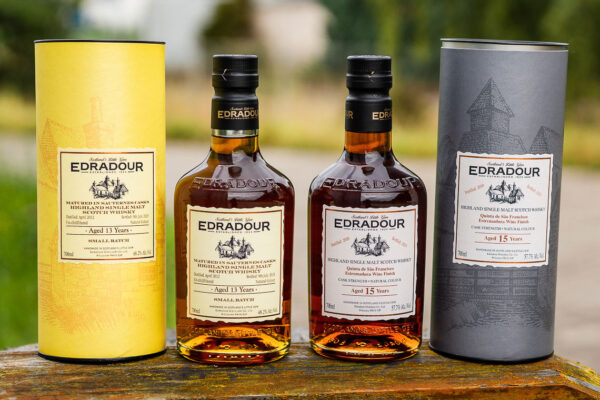 Edradour 13 Jahre Sauternes Casks und Edradour 15 Jahre Quinta de São Francisco Estremadura Wine Finish Edradour 13 Jahre Sauternes Casks und Edradour 15 Jahre Quinta de São Francisco Estremadura Wine Finish