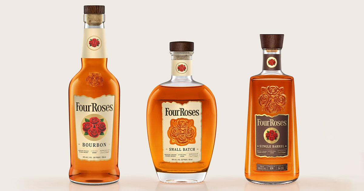 Auffrischung: Four Roses Bourbon jetzt auch in Deutschland mit neuem Design