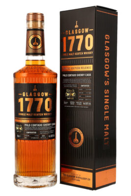 Glasgow 1770 9 Jahre Palo Cortado Sherry Cask eine Flasche Glasgow 1770 9 Jahre Palo Cortado Sherry Cask nebst Geschenkverpackung