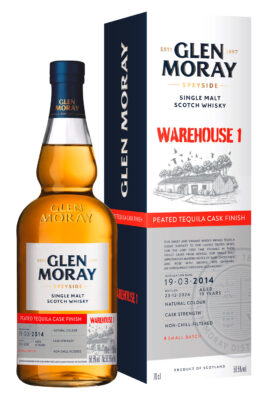 Glen Moray Warehouse 1 2014 Peated Tequila Cask Finish
