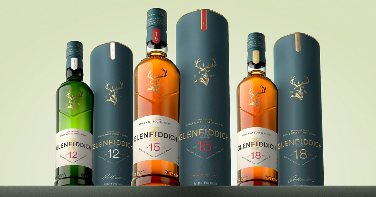 Schlichte Eleganz: Glenfiddich erhält neue visuelle Ausrichtung Schlichte Eleganz: Glenfiddich erhält neue visuelle Ausrichtung