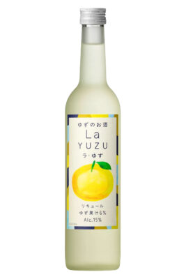 eine Flasche La Yuzu Liqueur