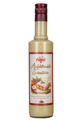 Grassl Apfelstrudel-Sahnelikör eine Flasche Grassl Apfelstrudel-Sahnelikör
