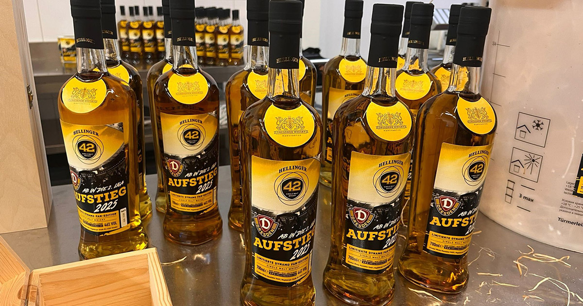Aufstieg: Dresdner Whisky Manufaktur feiert SG Dynamo Dresden