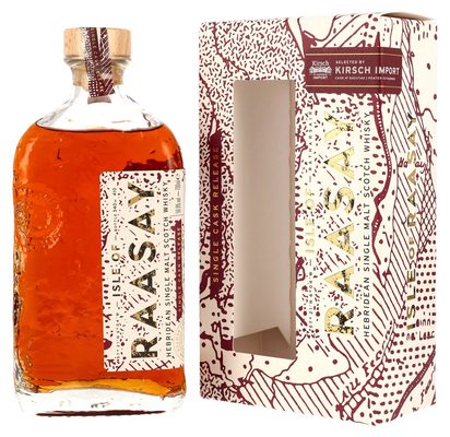 Isle of Raasay 2021/2026 Peated Oloroso Sherry Barrique eine Flasche Isle of Raasay 2021/2026 Peated Oloroso Sherry Barrique nebst Geschenkverpackung