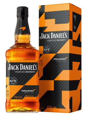 Jack Daniel’s Old No. 7 x McLaren Edition 2026 eine Flasche Jack Daniel’s Old No. 7 x McLaren Edition 2026 nebst Geschenkverpackung
