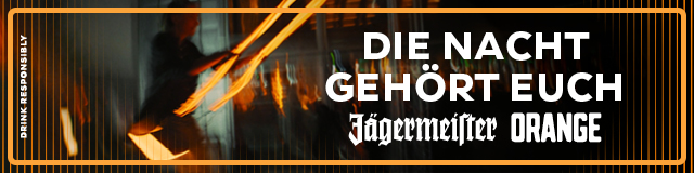 eine Werbeanzeige von Jägermeister