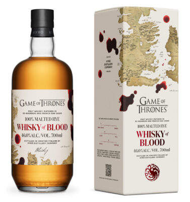 eine Flasche Kyrö Whisky of Blood