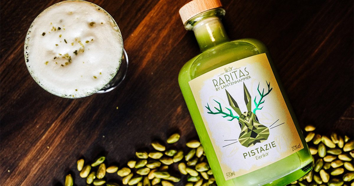 Line-Extension: Lantenhammer stellt Raritas Pistazie Eierlikör vor Line-Extension: Lantenhammer stellt Raritas Pistazie Eierlikör vor