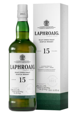 Laphroaig 15 Jahre eine Flasche Laphroaig 15 Jahre nebst Geschenkverpackung