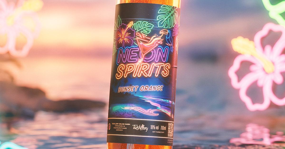 Aperitif: Tastillery stellt Neon Spirits Sunset Orange vor