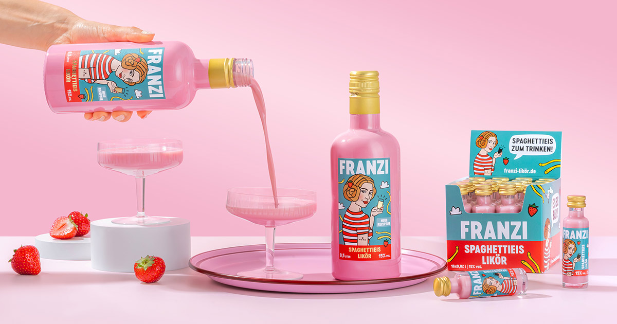 Nork: Franzi Spaghettieis-Likör kehrt für Sommer 2026 vegan zurück Nork: Franzi Spaghettieis-Likör kehrt für Sommer 2026 vegan zurück