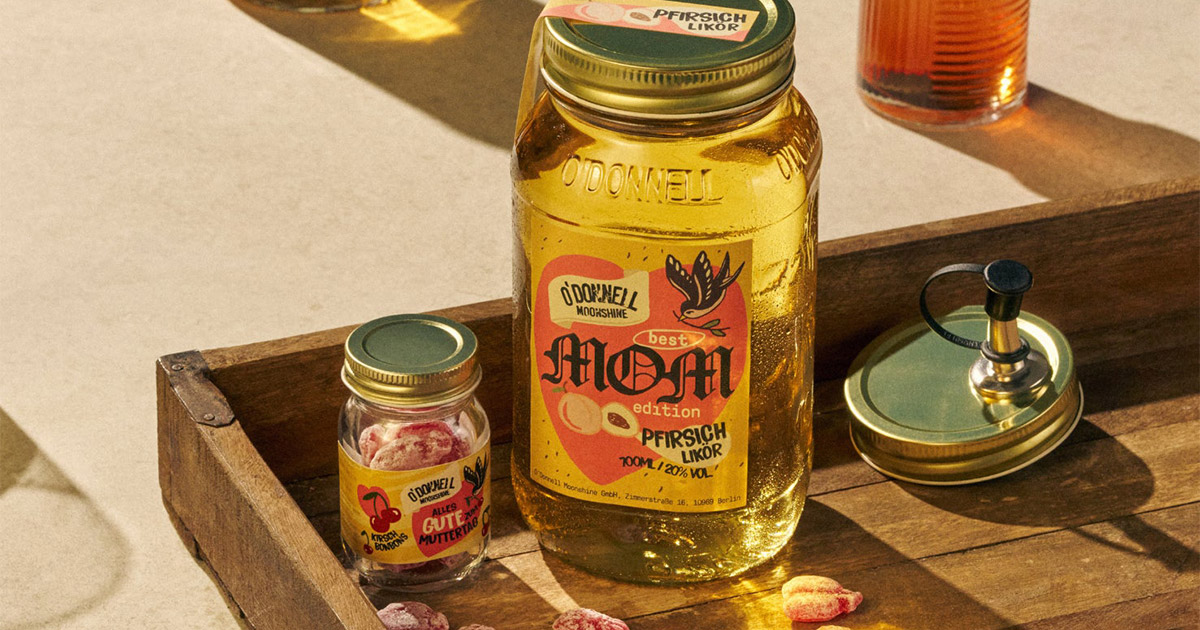 Muttertag 2026: O’Donnell Moonshine mit Pfirsich Best Mom Edition Muttertag 2026: O’Donnell Moonshine mit Pfirsich Best Mom Edition