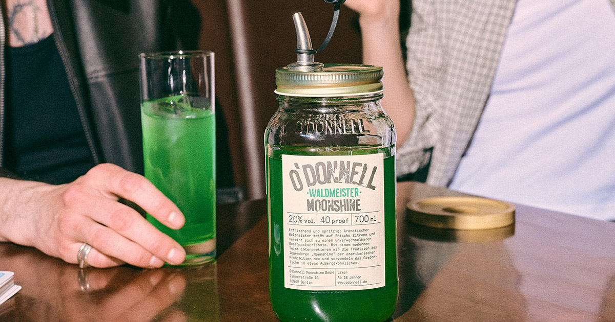Limitiert: O’Donnell Moonshine legt Sorte „Waldmeister“ neu auf