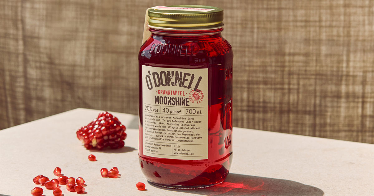 Neuauflage: O’Donnell Moonshine bringt Sorte „Granatapfel“ zurück