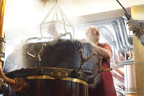 Leerung des Dampfkessels