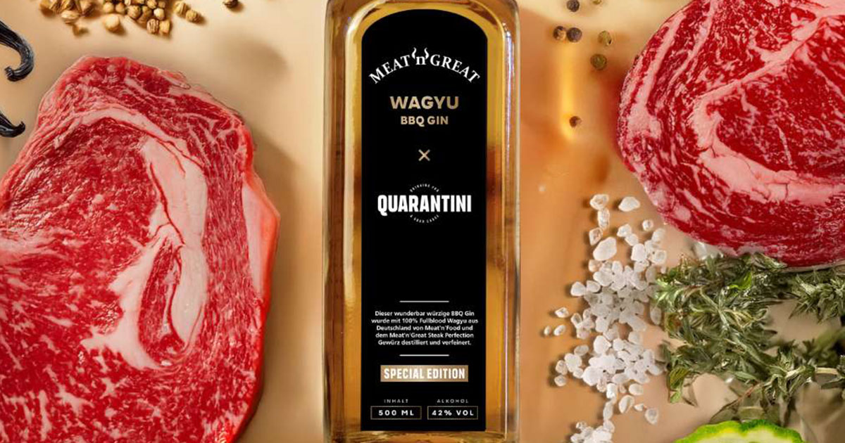 Limited Edition: Quarantini und Meat ’n‘ Great kreieren Wagyu BBQ Gin
