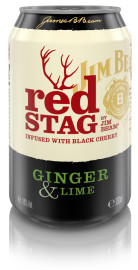 Jim Beam ab April mit fertig gemixtem red STAG Ginger & Lime aus der Dose