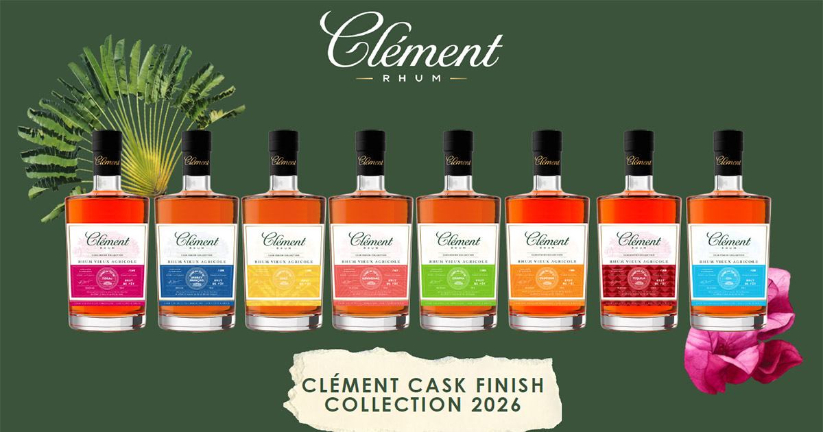 Limitiert: Rhum Clément enthüllt 2026er Cask Finish Collection
