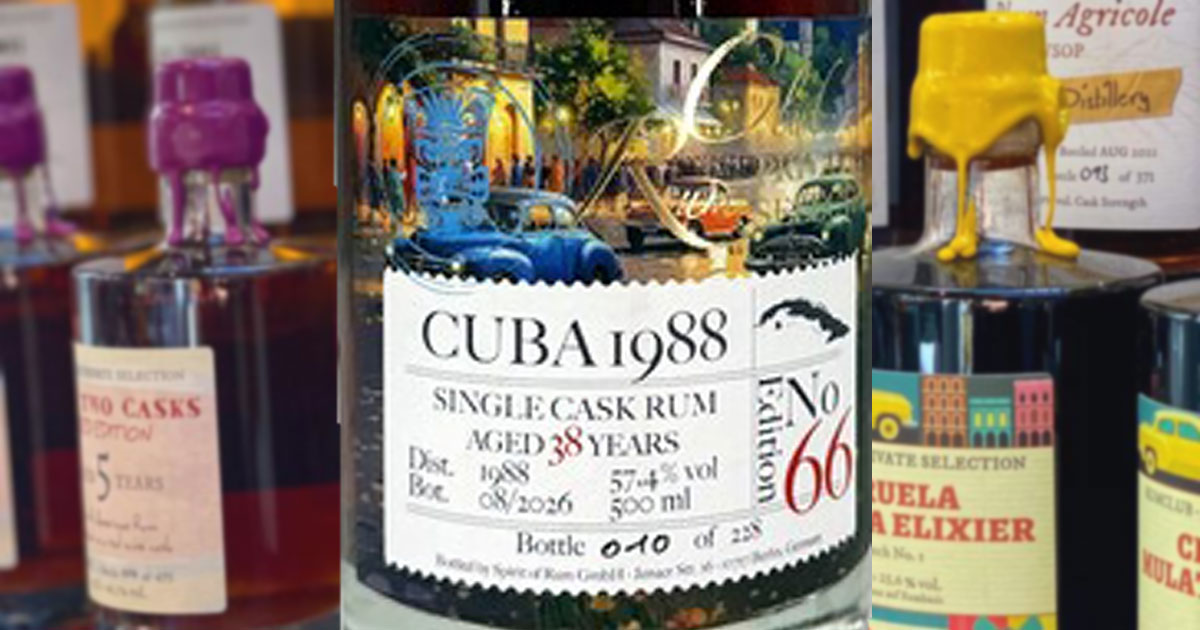Cuba 1988: Spirit of Rum teasert RumClub Private Selection Edition 66 an