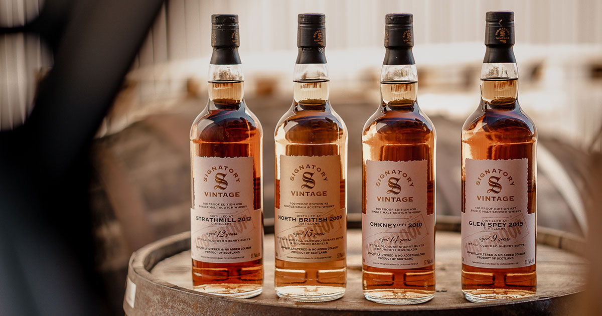 57,1 Prozent: Signatory Vintage bringt vier neue 100 Proof Editions