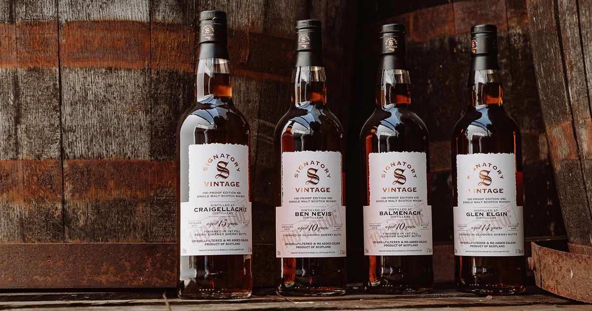 Neuzugänge: Signatory Vintage lanciert vier 100 Proof Editions Neuzugänge: Signatory Vintage lanciert vier 100 Proof Editions