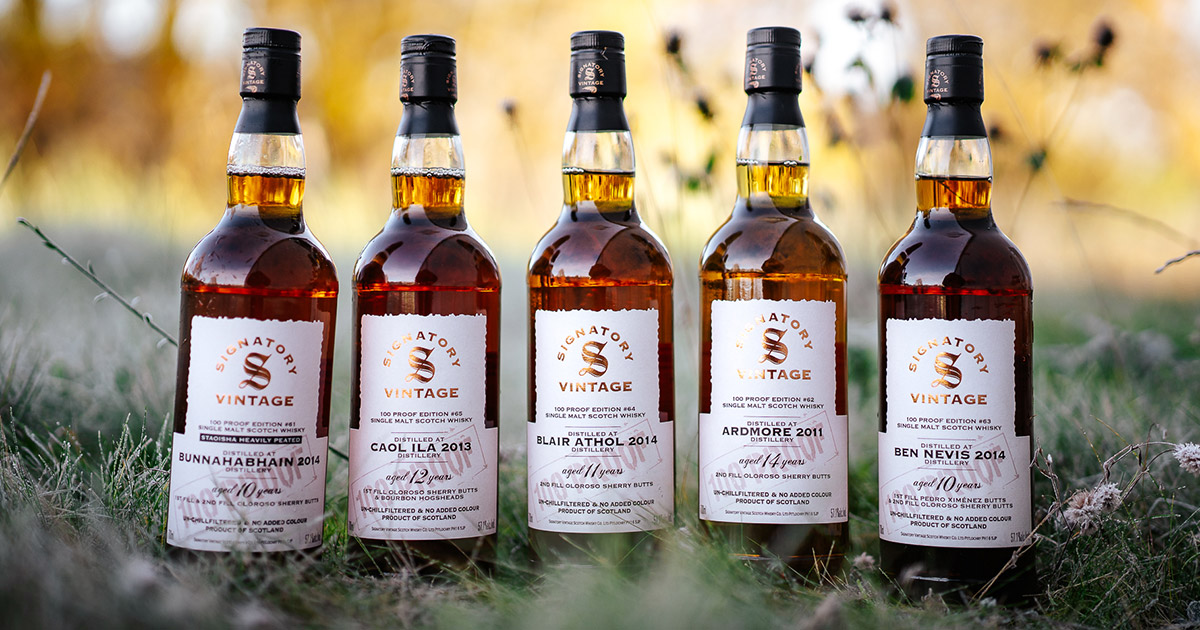 Small Batch: Signatory Vintage stellt neue 100 Proof Editions vor