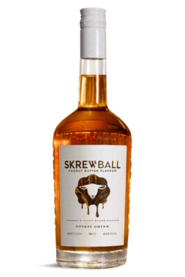 eine Flasche Skrewball Peanut Butter Flavour
