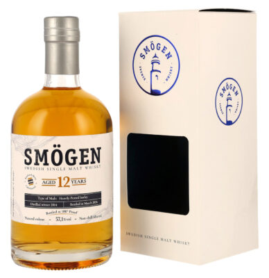Smögen 12 Jahre eine Flasche Smögen 12 Jahre nebst Geschenkverpackung