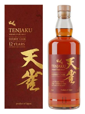 Tenjaku Pure Malt Whisky 12 Jahre Sherry Cask eine Flasche Tenjaku Pure Malt Whisky 12 Jahre Sherry Cask nebst Geschenkverpackung