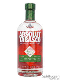 Absolut Tabasco Vorderseite eine Flasche Absolut Tabasco von vorne