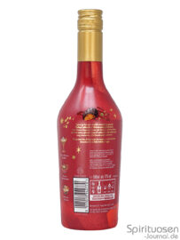 Baileys Lebkuchen-Schokoladengeschmack Rückseite eine Flasche Baileys Lebkuchen-Schokoladengeschmack von hinten