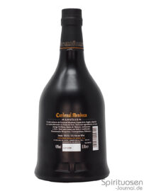 Cardenal Mendoza Angêlus Rückseite eine Flasche Cardenal Mendoza Angêlus von hinten