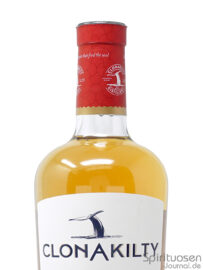 Clonakilty Port Cask Hals der Hals einer Flasche Clonakilty Port Cask