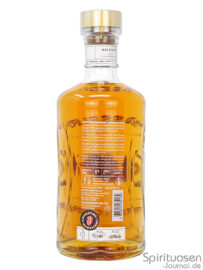 Crossfire Hurricane Gold Rum Rückseite eine Flasche Crossfire Hurricane Gold Rum von hinten