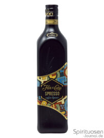 Flor de Caña Spresso Vorderseite eine Flasche Flor de Caña Spresso von vorne