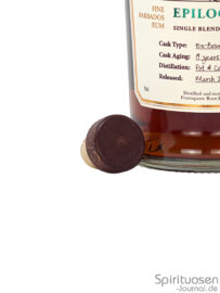 der Verschluss einer Flasche Foursquare Epilogue