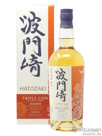 Hatozaki Triple Cask Reserve Verpackung eine Flasche Hatozaki Triple Cask Reserve nebst Geschenkverpackung