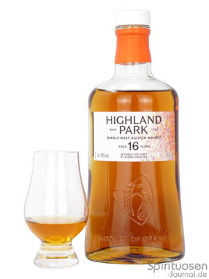 Highland Park 16 Jahre „Between You and I“ eine Flasche Highland Park 16 Jahre „Between You and I“ nebst Glas