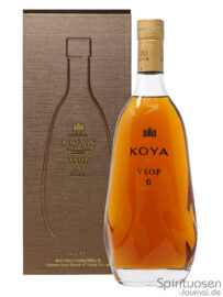 Koya VSOP Verpackung eine Flasche Koya VSOP nebst Geschenkverpackung