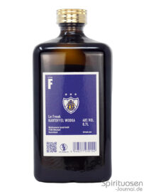 Le Freak Vodka Rückseite eine Flasche Le Freak Vodka von hinten