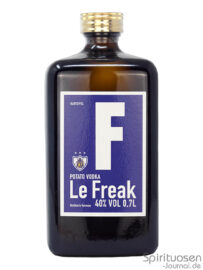 Le Freak Vodka Vorderseite eine Flasche Le Freak Vodka von vorne