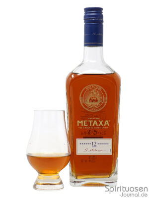 Metaxa 12 Sterne eine Flasche Metaxa 12 Sterne samt Glas