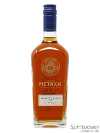 Metaxa 12 Sterne Vorderseite eine Flasche Metaxa 12 Jahre von vorne