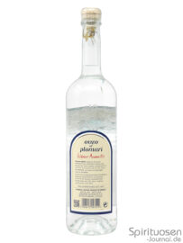 Ouzo Plomari Rückseite