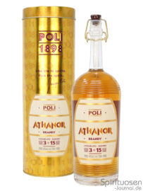 eine Flasche Poli Athanor nebst Geschenkhülle