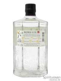 Roku Gin Rückseite Roku Gin Rückseite